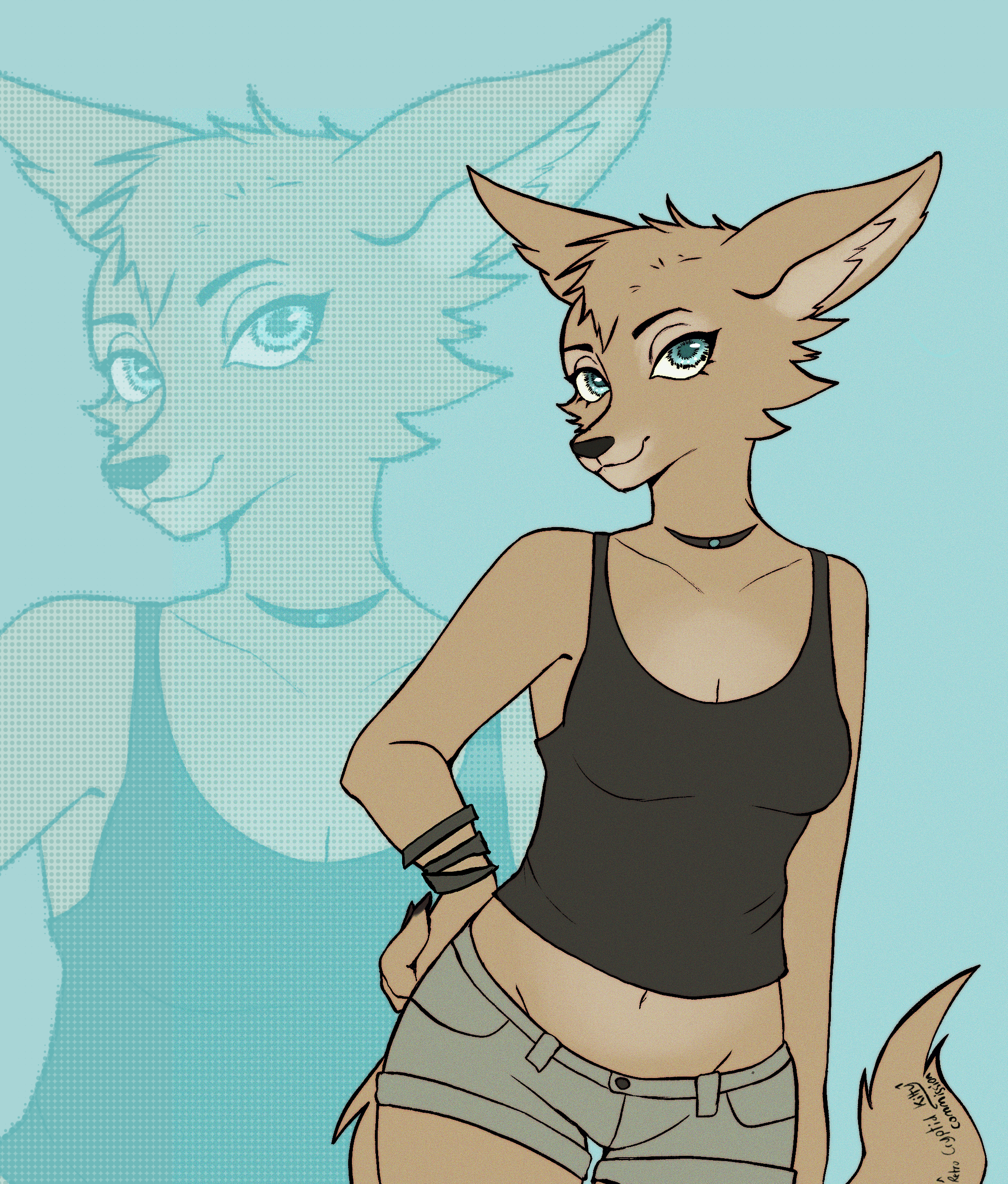 Jenna illustration by retrocryptidkitty
